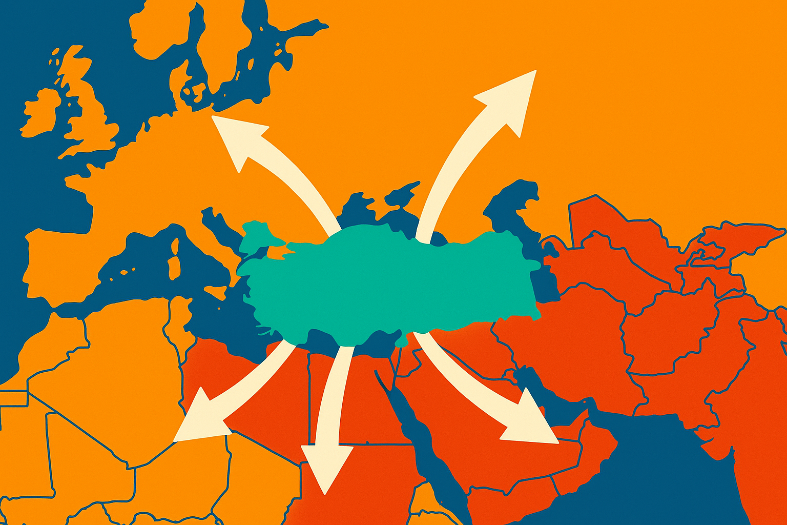 ALA Logistics - Avrupa ile Orta Doğu bağlantı haritası